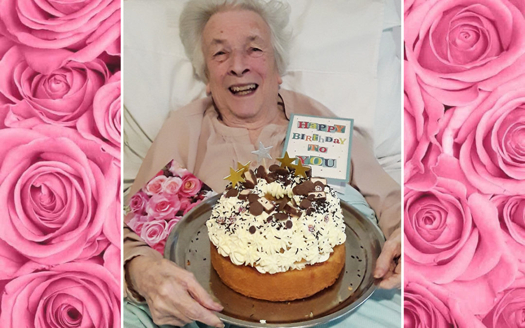Happy birthday to Marion at Hengist Field Care Home