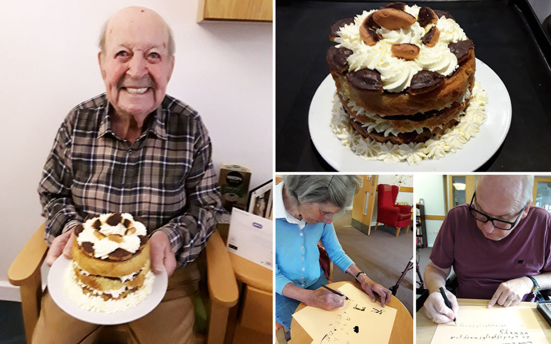Happy birthday to Bill at Hengist Field Care Home