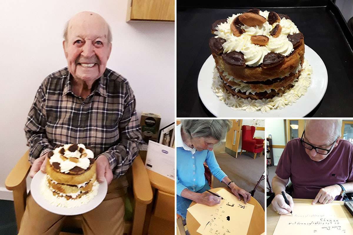 Happy birthday to Bill at Hengist Field Care Home