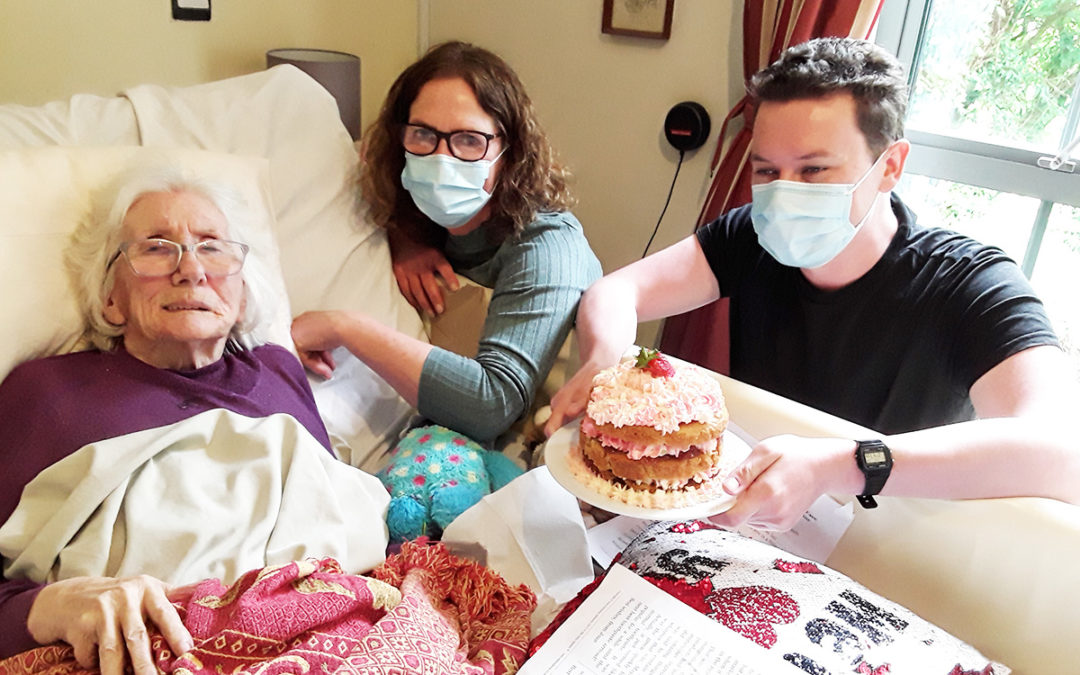 Birthday wishes for Daphne at Hengist Field Care Home