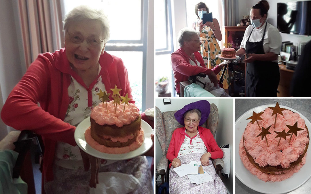 Birthday wishes for Barbara at Hengist Field Care Home