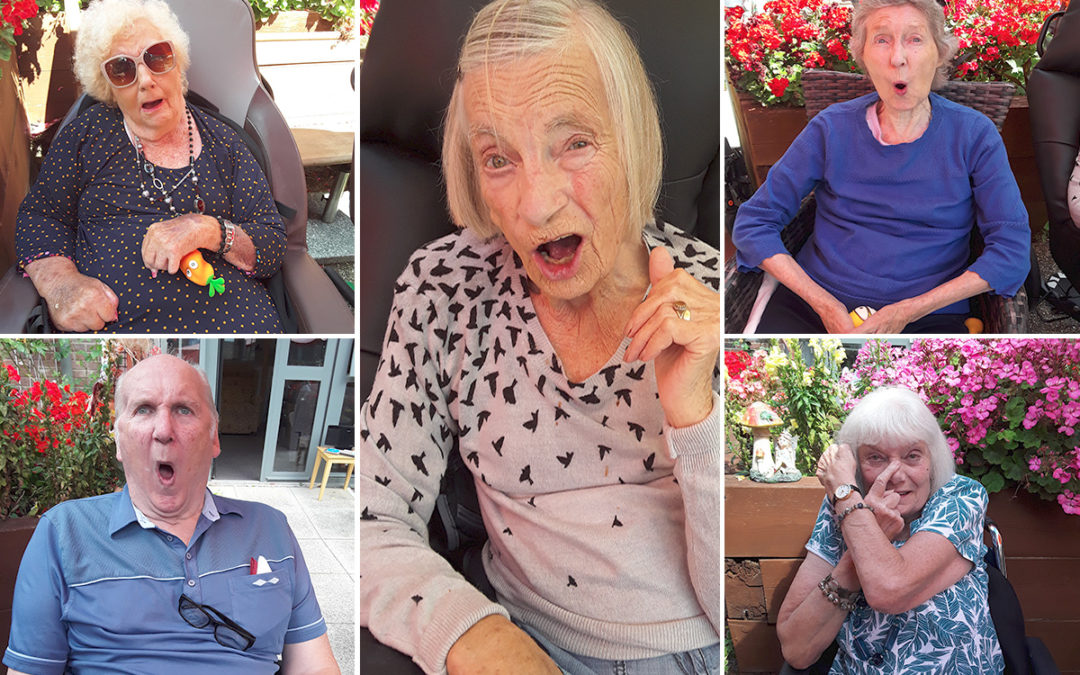 Hilarious exercises at Hengist Field Care Home