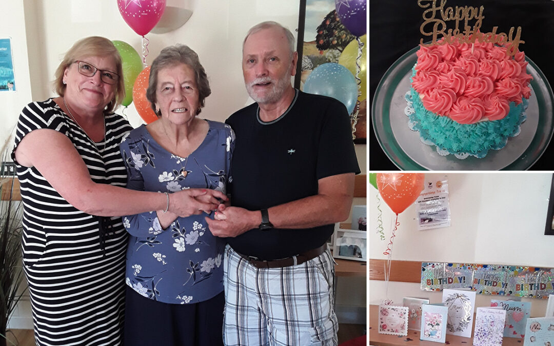 Birthday wishes for Iris at Hengist Field Care Home