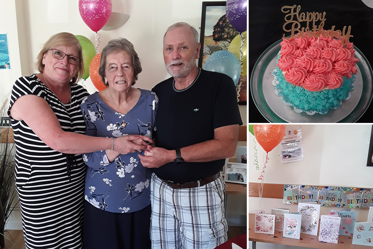 Birthday wishes for Iris at Hengist Field Care Home