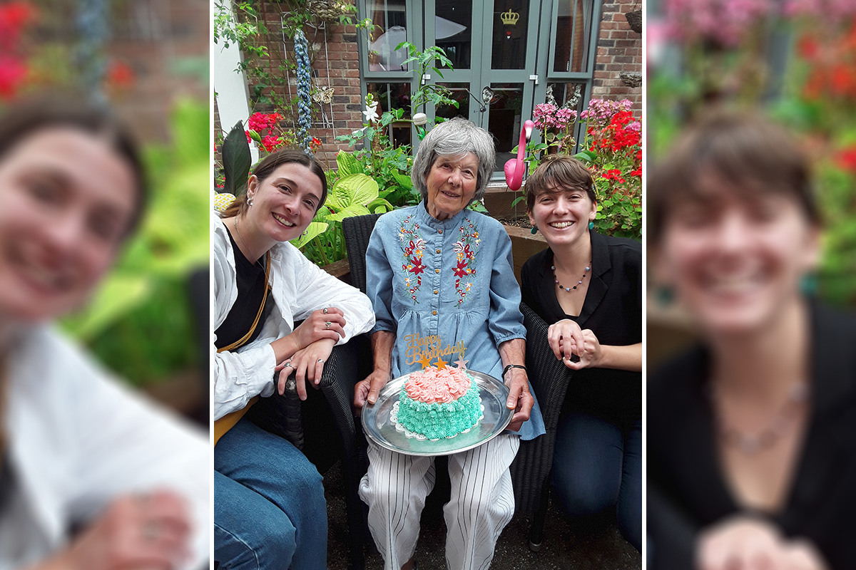 Birthday wishes for Jane at Hengist Field Care Home