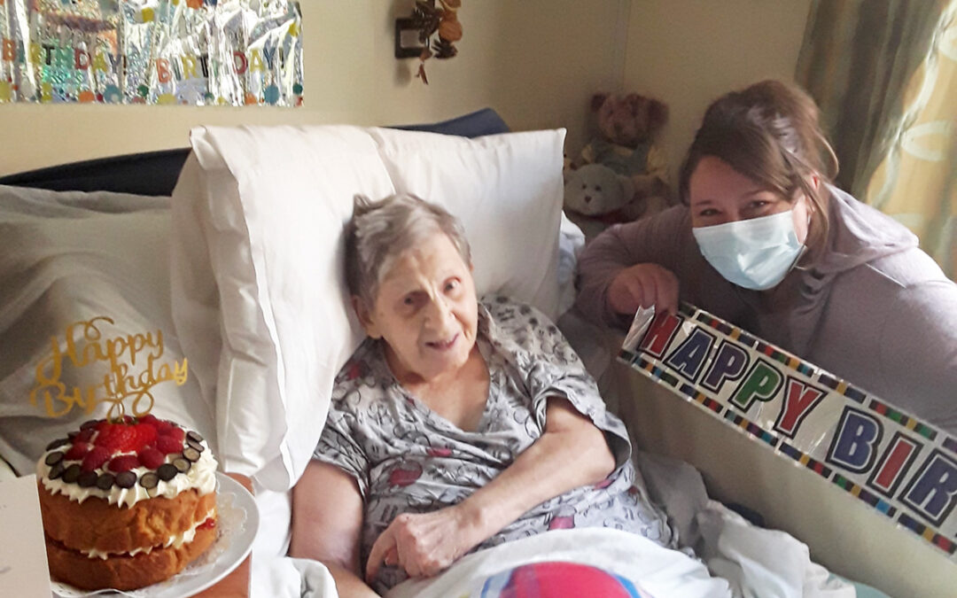 Birthday wishes for Wendy at Hengist Field Care Home