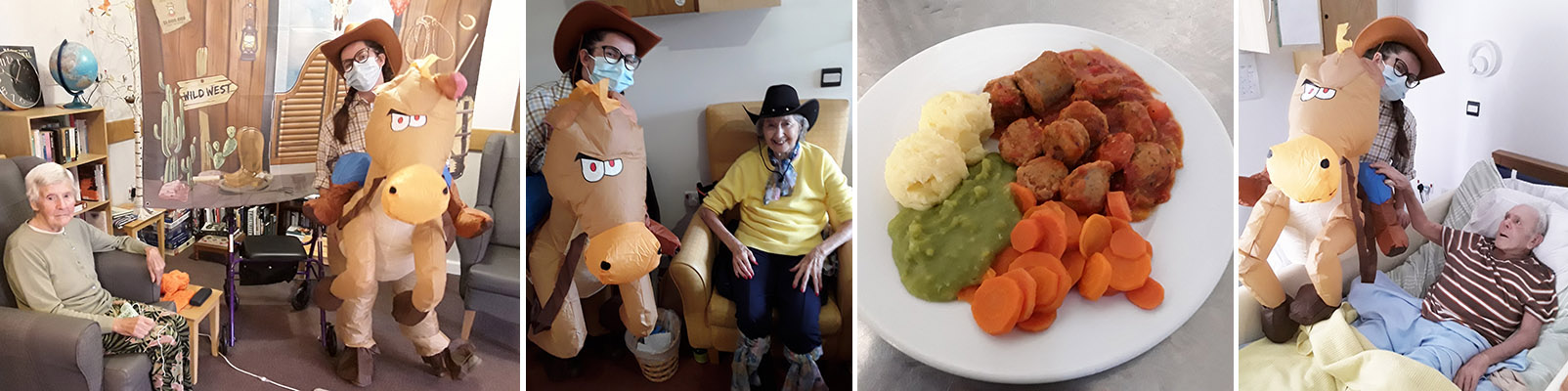Country and Western Day fancy dress and themed food at Hengist Field Care Home