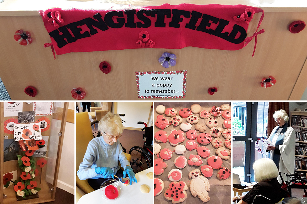 Remembrance activities at Hengist Field Care Home
