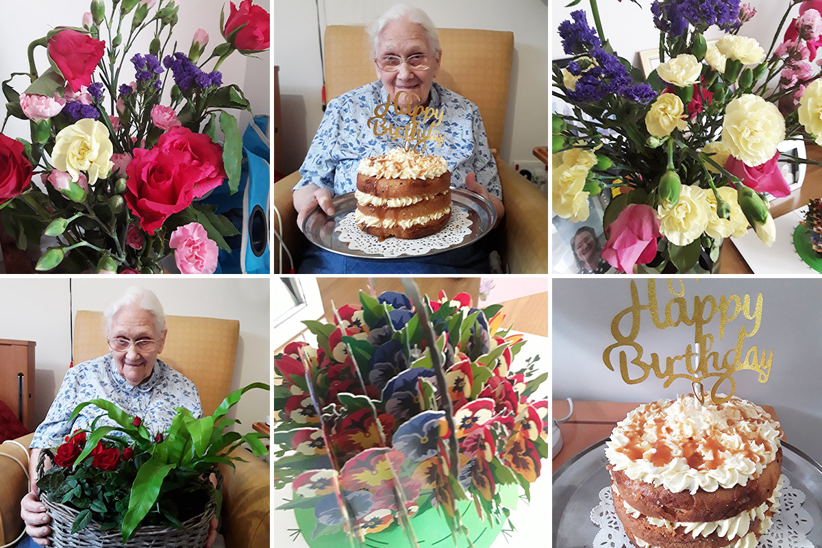 Birthday wishes for Ruth at Hengist Field Care Home