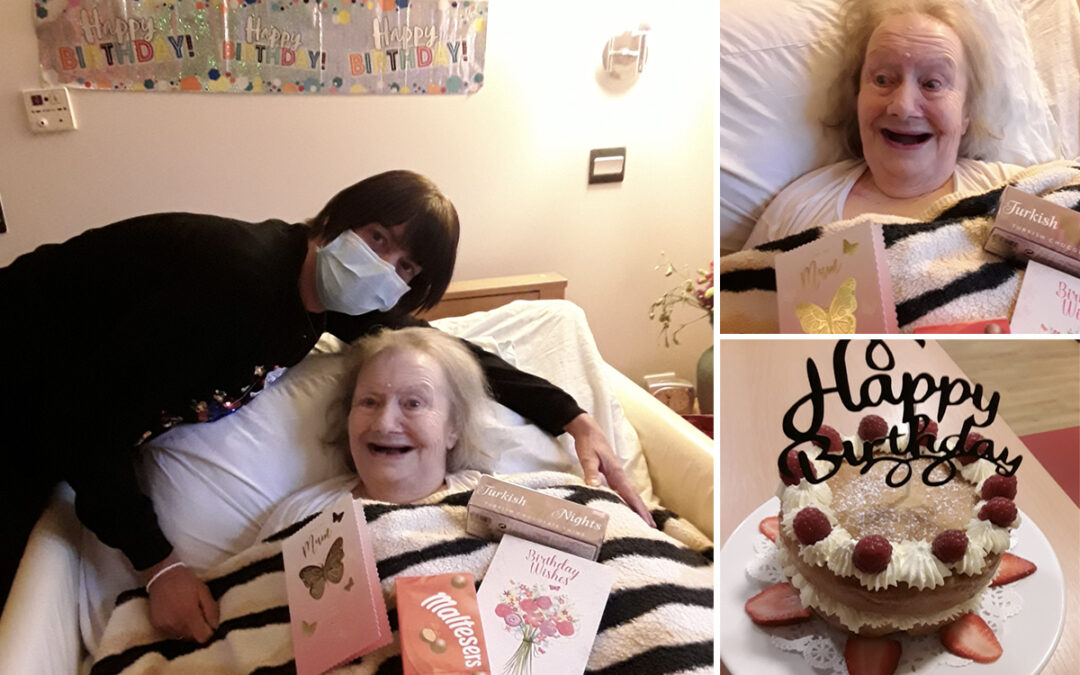 Birthday wishes for Christine at Hengist Field Care Home