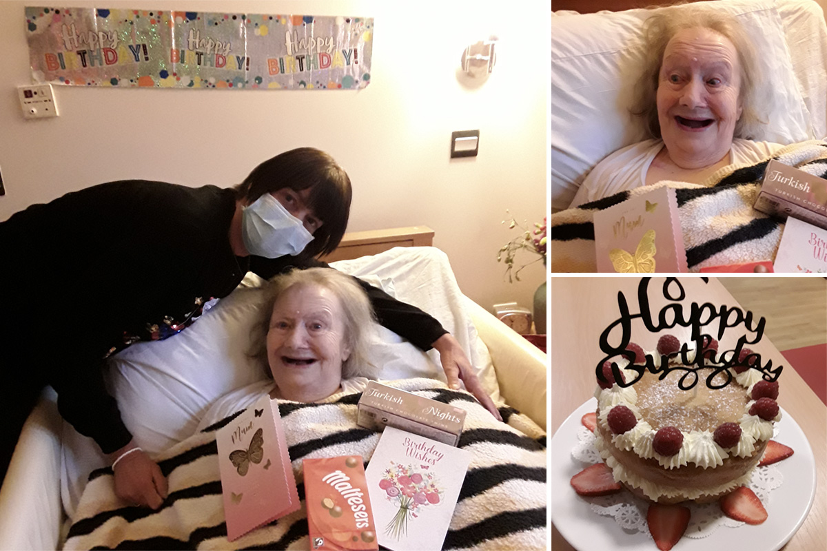 Birthday wishes for Christine at Hengist Field Care Home