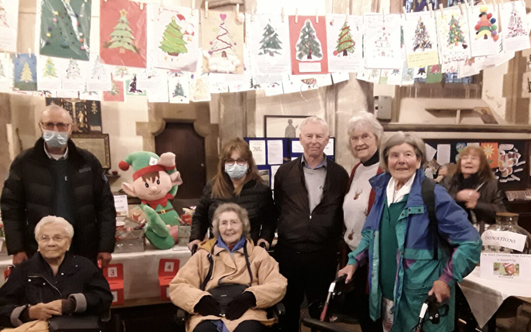 Hengist Field Care Home residents enjoy Christmas tree festival