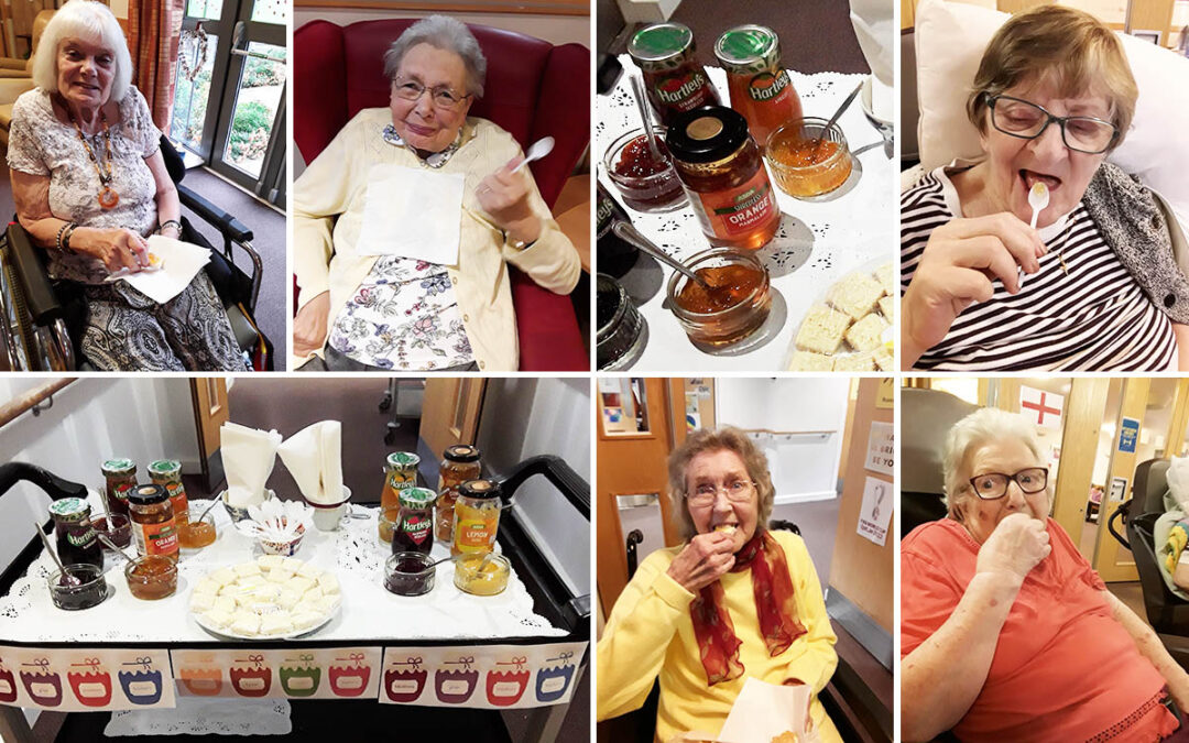 Hengist Field Care Home residents enjoy jam tasting