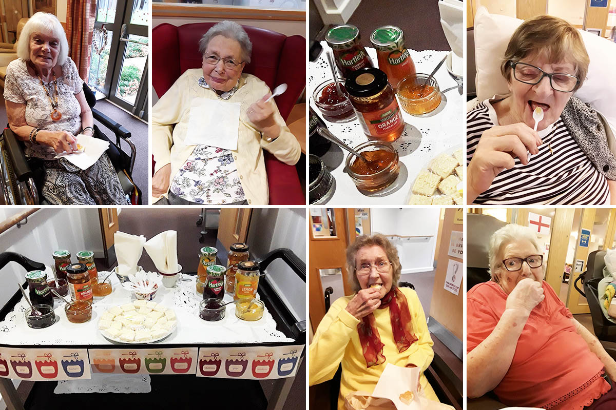 Hengist Field Care Home residents enjoy jam tasting