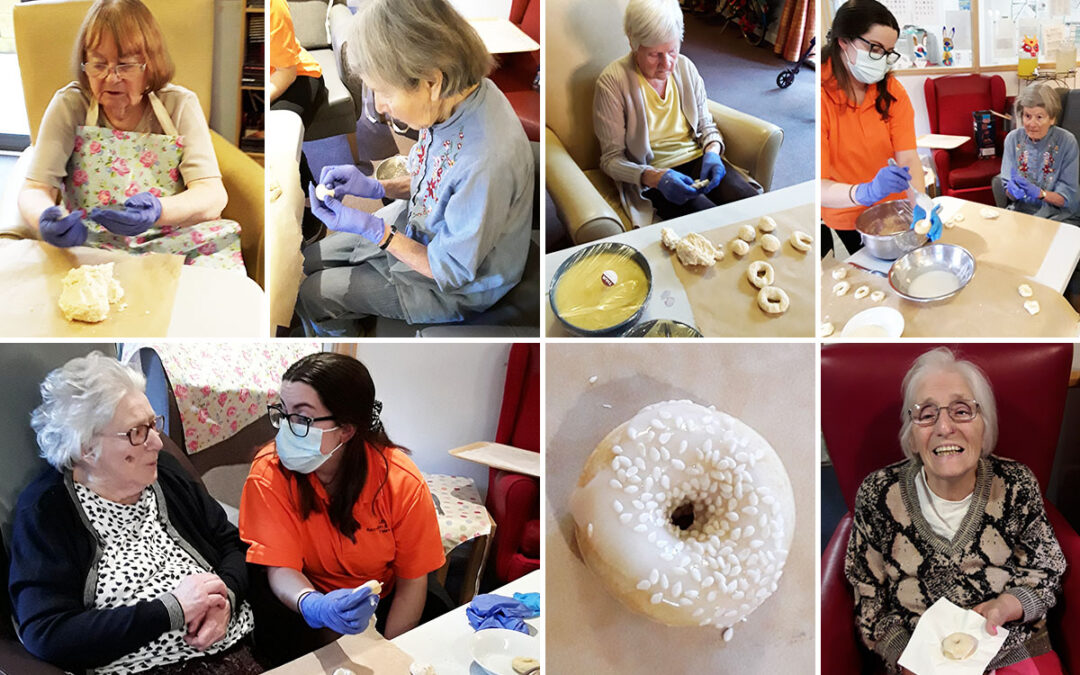 Hengist Field Care Home residents make Chinese doughnuts