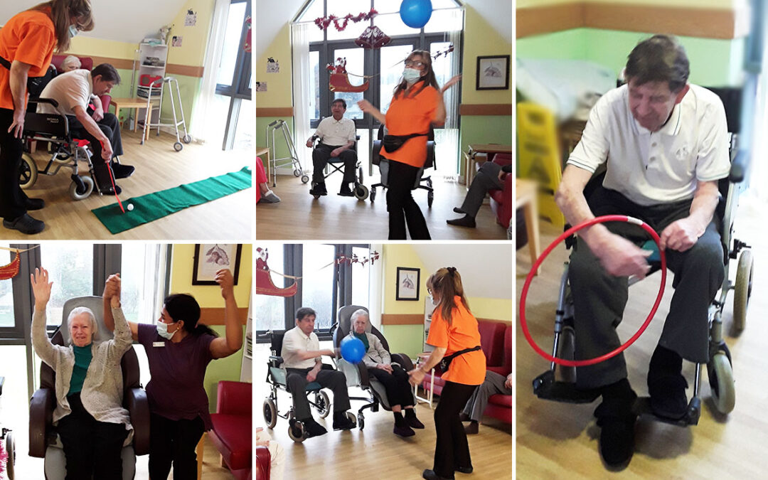 Fun ways to exercise at Hengist Field Care Home