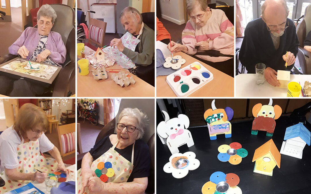 Creative arts and crafts afternoon at Hengist Field Care Home