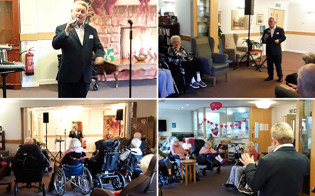 Valentines music with Peter Kneebone at Hengist Field Care Home
