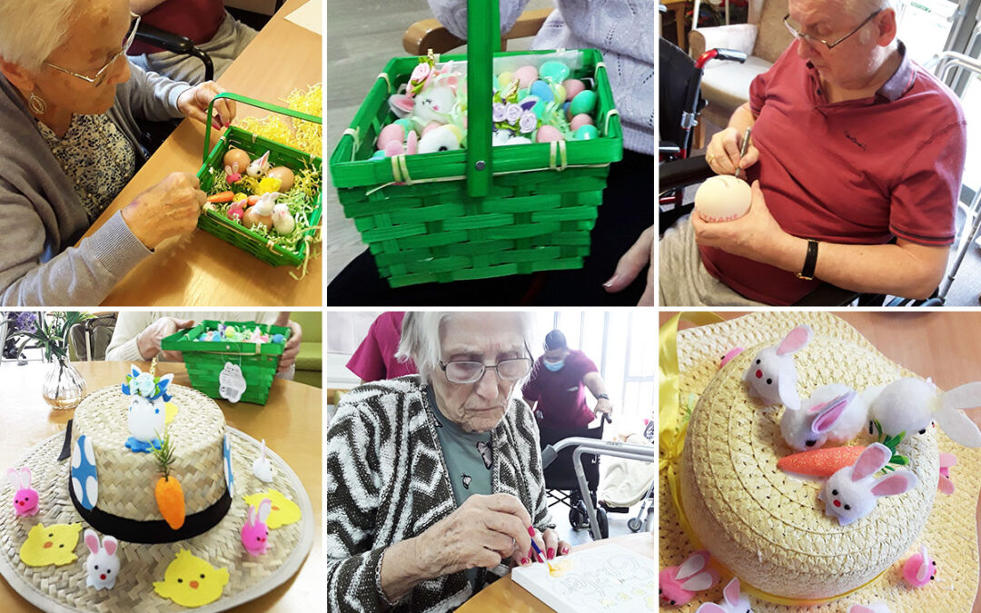 Easter arts and crafts at Hengist Field Care Home