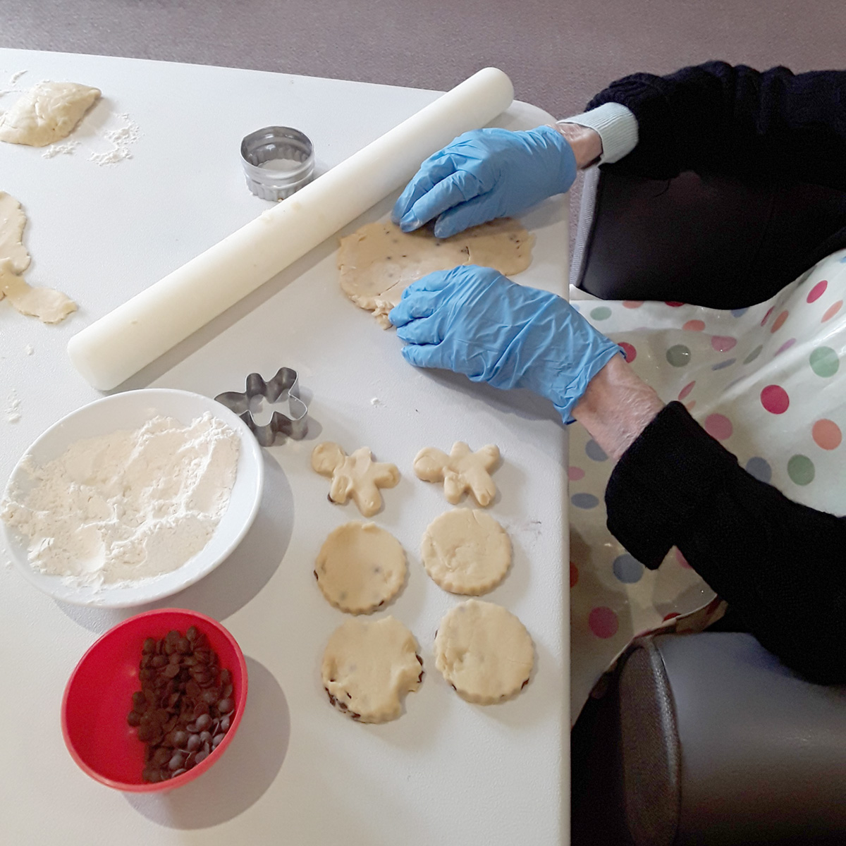 Easter cookie making at Hengist Field Care Home