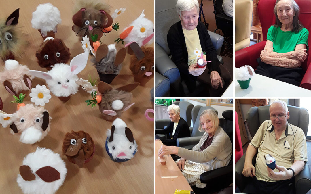 Easter bunny arts and crafts at Hengist Field Care Home