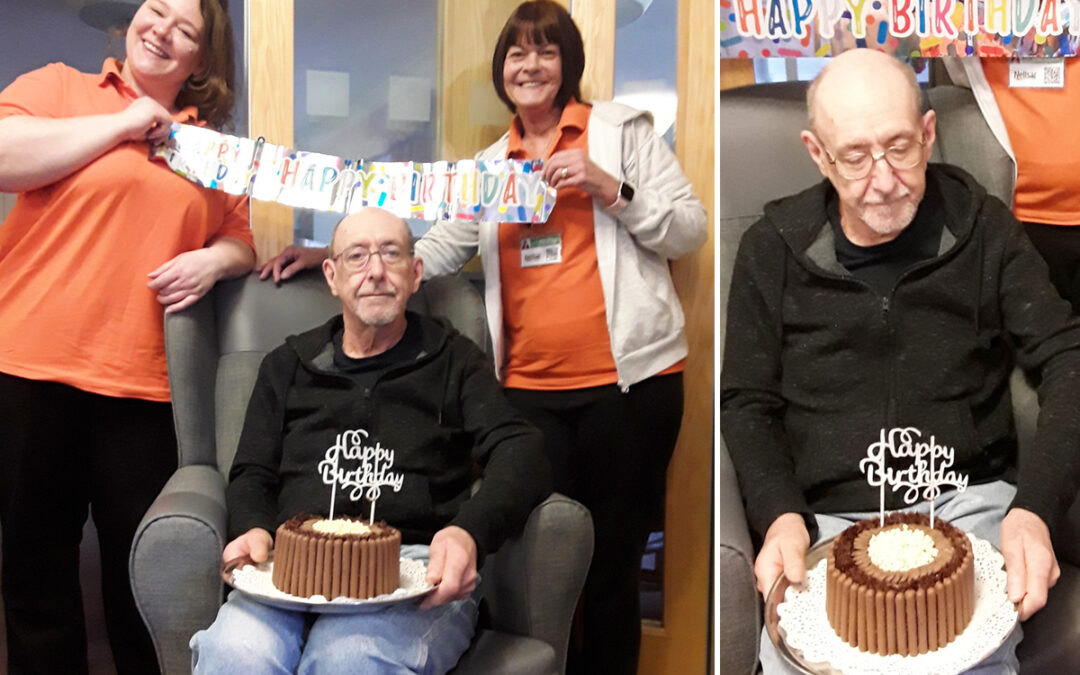 Birthday wishes for Michael at Hengist Field Care Home