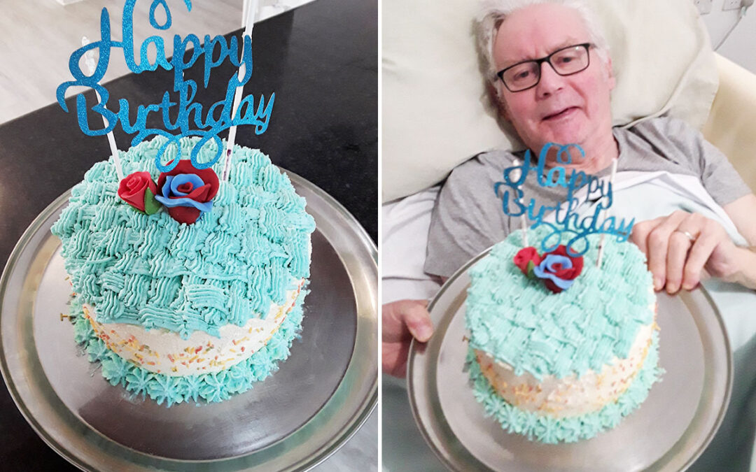 Birthday wishes for Bob at Hengist Field Care Home