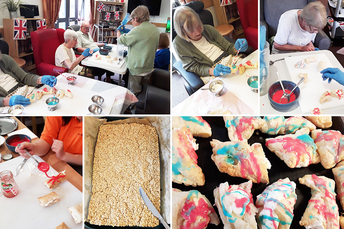 Cream puff and flapjack making at Hengist Field Care Home