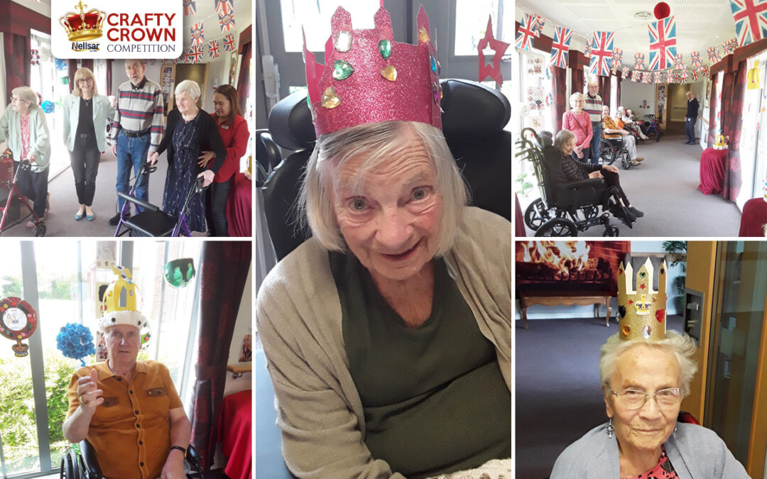 Hengist Field Care Home residents create royal gallery for Nellsar Crafty Crown Competition