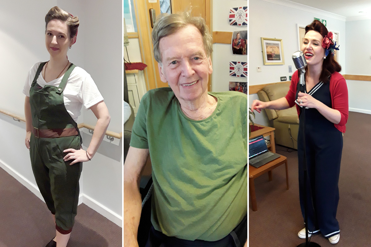 VE Day outfits at Hengist Field Care Home