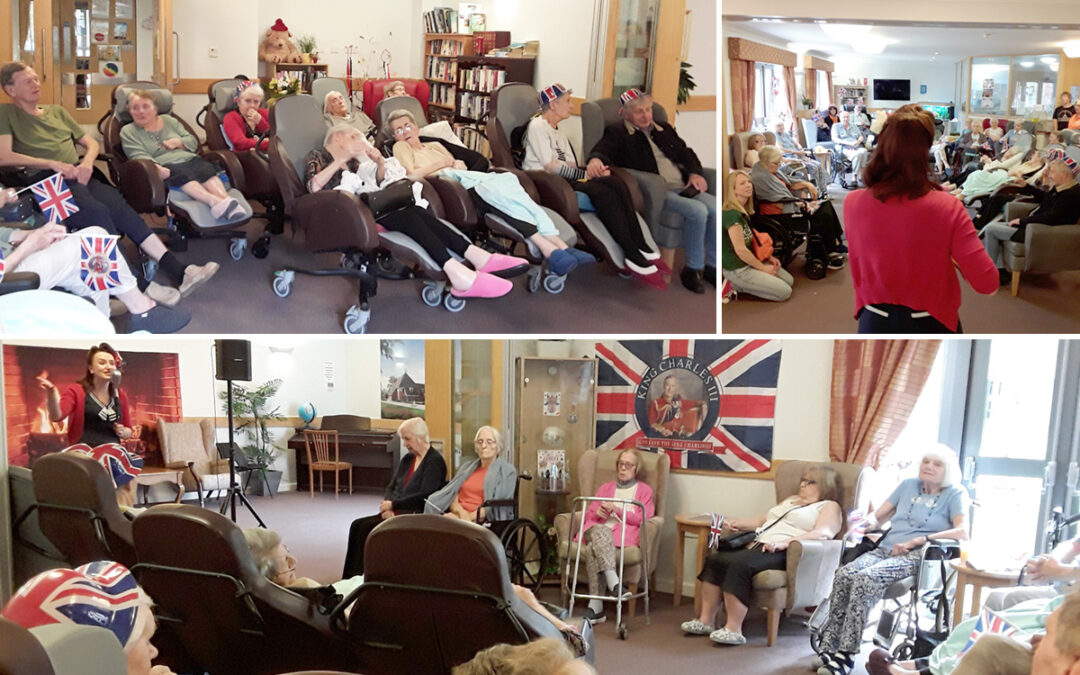Hengist Field Care Home residents celebrate VE Day