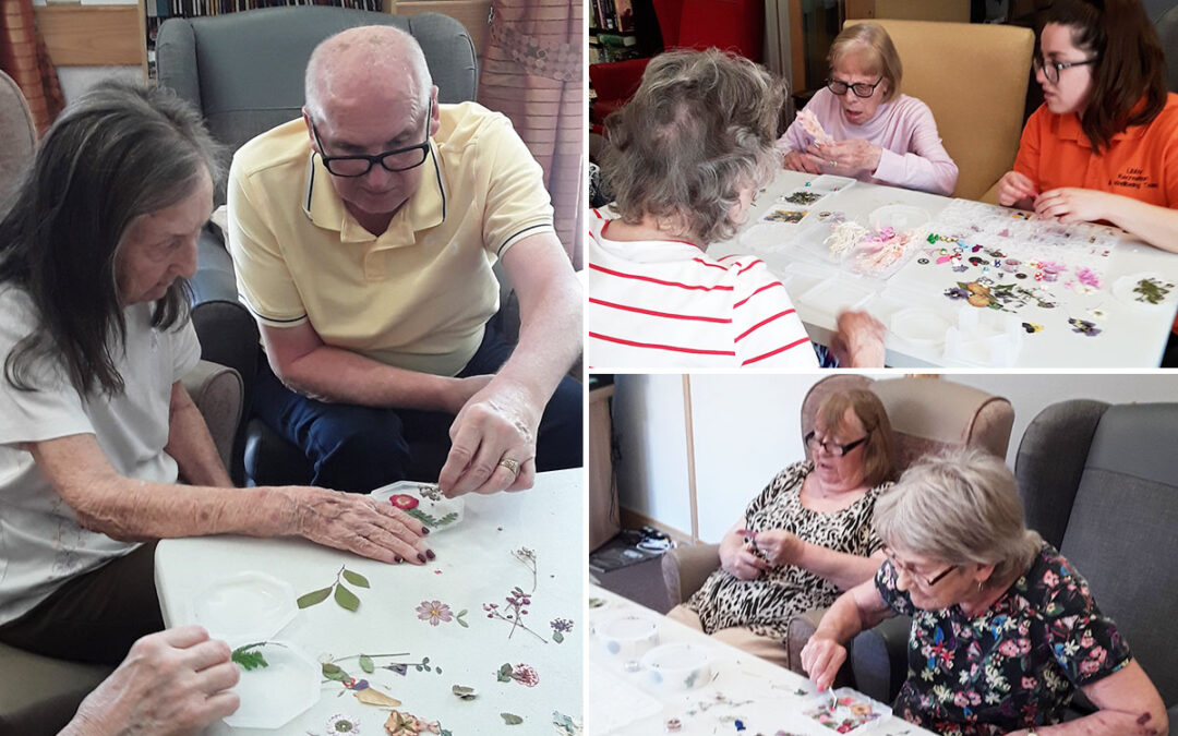 Crafting birdhouses and resin art at Hengist Field Care Home