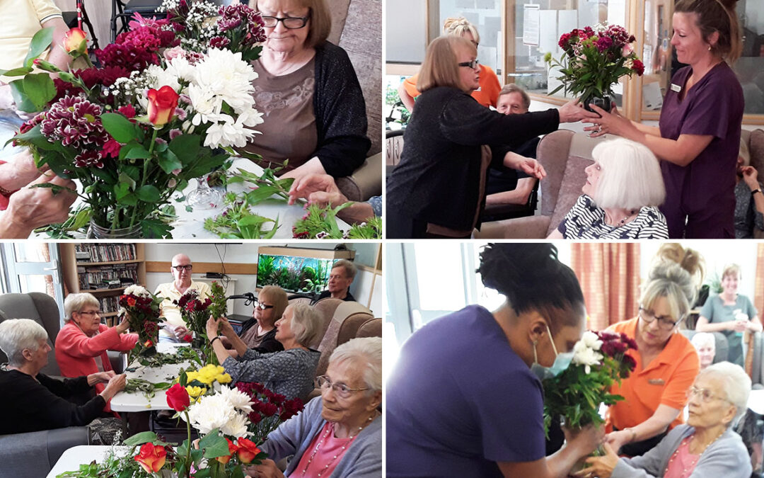 Flowers for Carers at Hengist Field Care Home