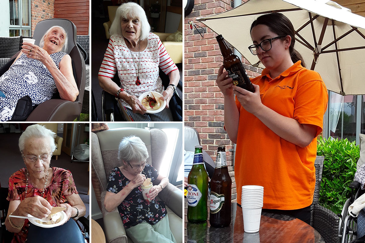Ice creams and beer at Hengist Field Care Home