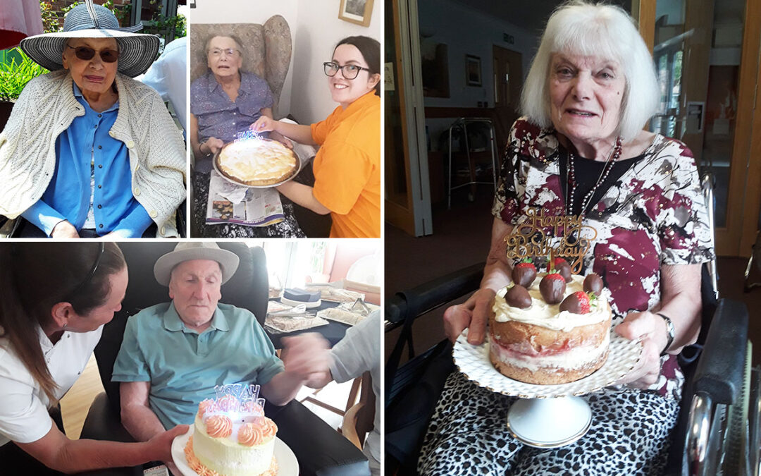 A trio of birthday celebrations at Hengist Field Care Home