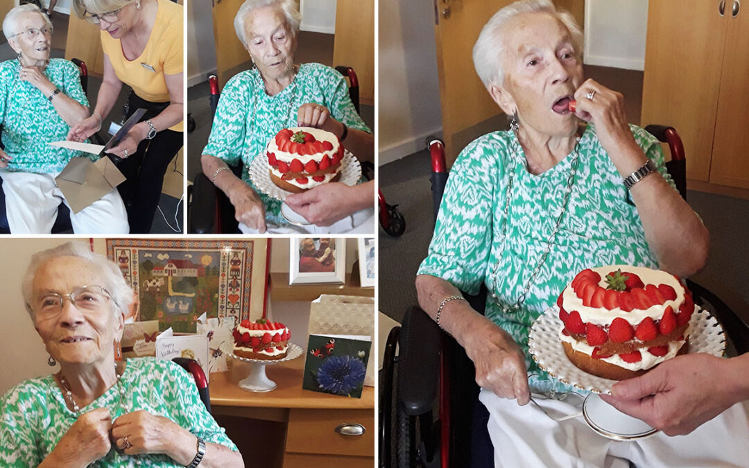 Happy birthday to Hildy at Hengist Field Care Home