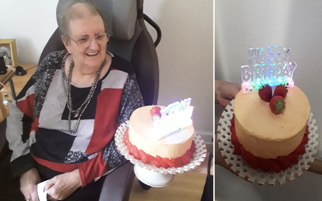 Happy birthday Jean at Hengist Field Care Home