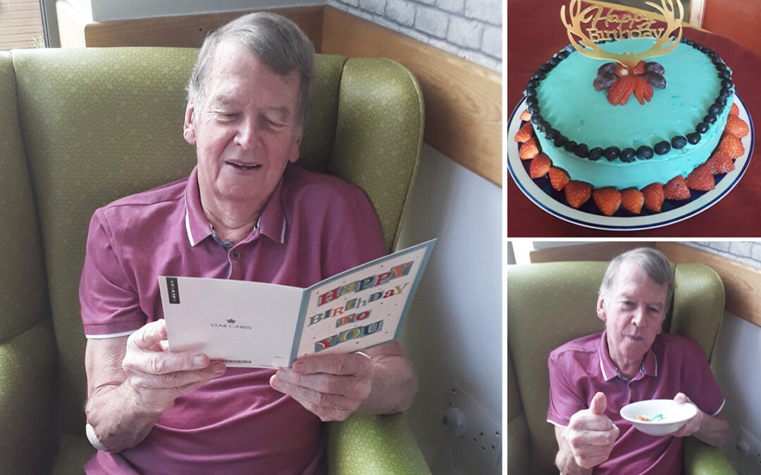 Happy 80th birthday to John at Hengist Field Care Home