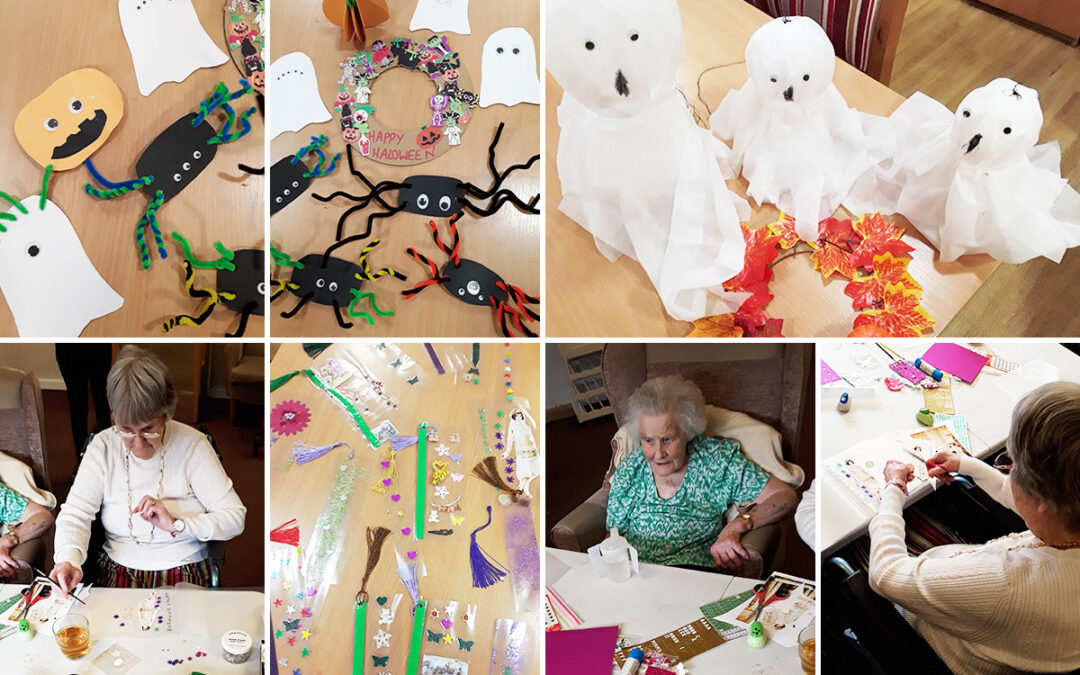 Autumn art and crafts preparations at Hengist Field Care Home