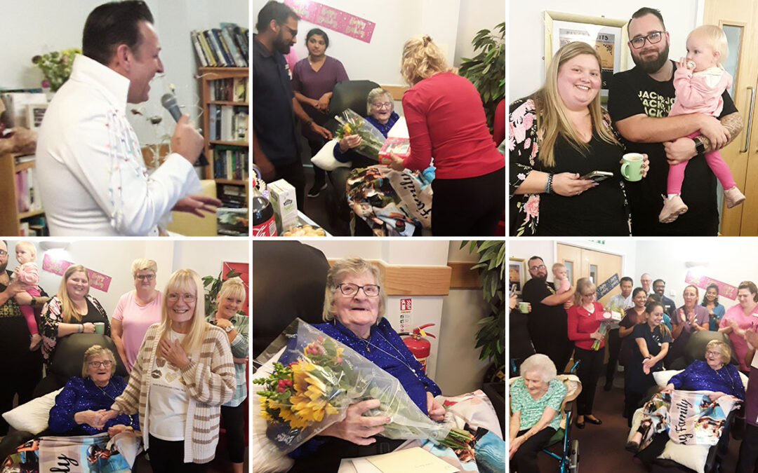 Birthday wishes for Jackie at Hengist Field Care Home