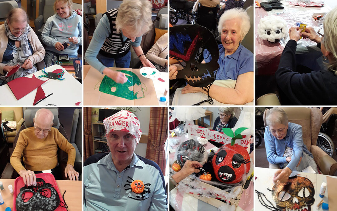 Halloween arts and crafts at Hengist Field Care Home