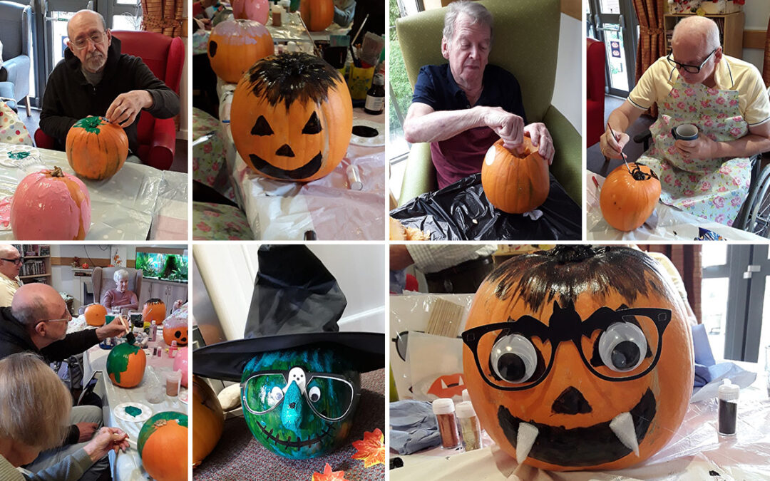 Halloween pumpkins and games at Hengist Field Care Home