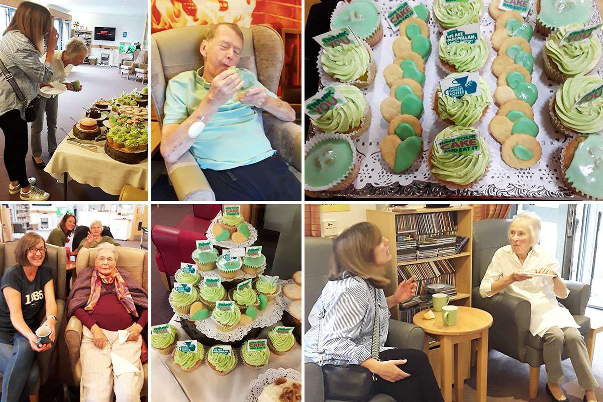 Fundraising Macmillan coffee morning at Hengist Field Care Home