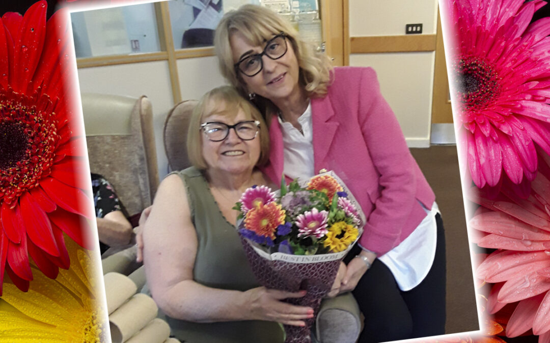 Special presentation for resident Betty at Hengist Field Care Home