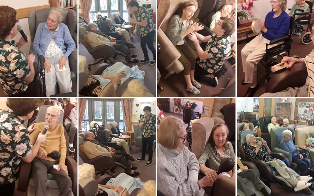 Musical fun with Fred Clark at Hengist Field Care Home