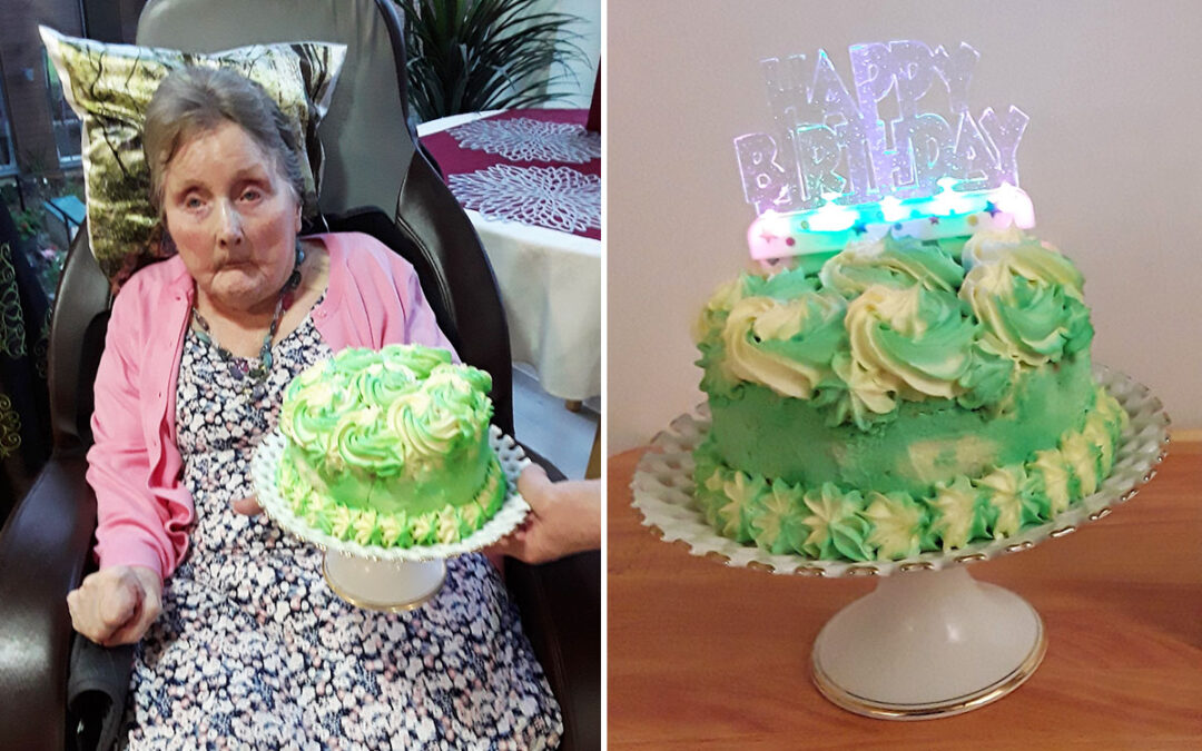 Birthday wishes for Rita at Hengist Field Care Home