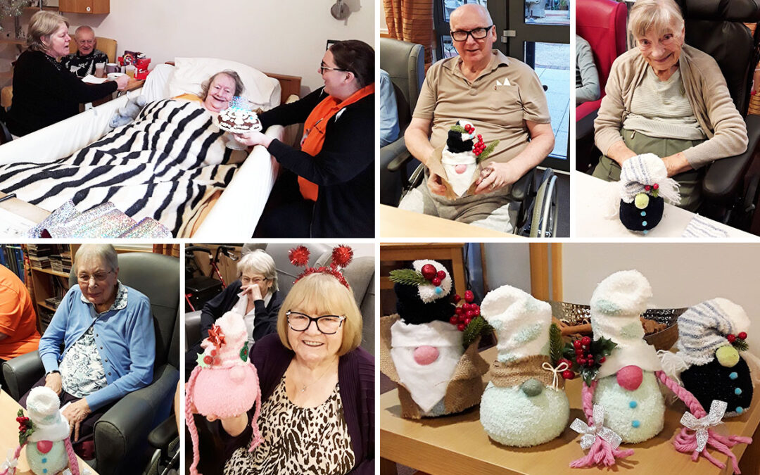 Birthday wishes and Christmas crafts at Hengist Field Care Home