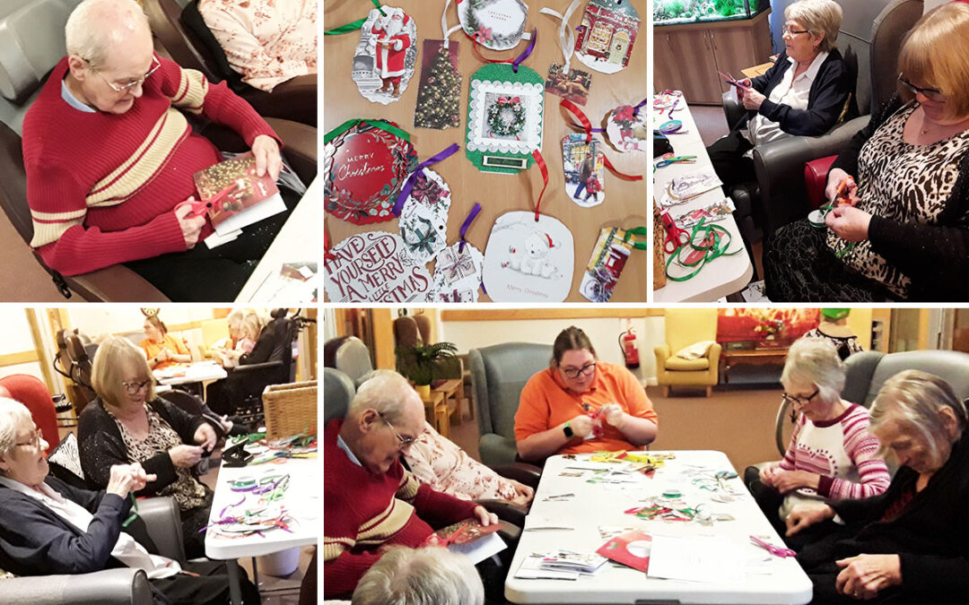 Creative festive recycling at Hengist Field Care Home