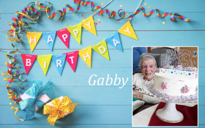 Birthday wishes for Gabby at Hengist Field Care Home