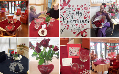 Hengist Field Care Home residents enjoy Valentines Day celebrations